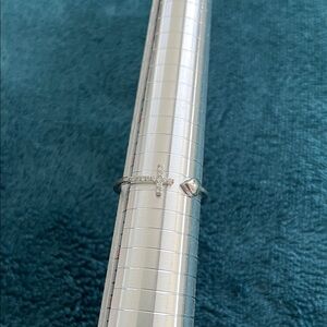 Sterling Silver Faith and Love Ring